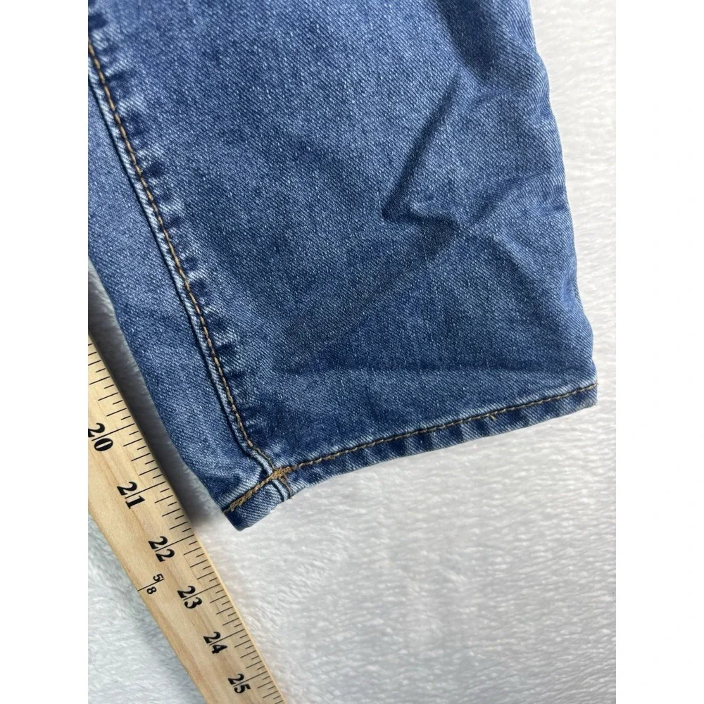 Old Navy Boys Jeans Size 7 Straight Leg Adjustable Waist Medium Wash Blue Denim